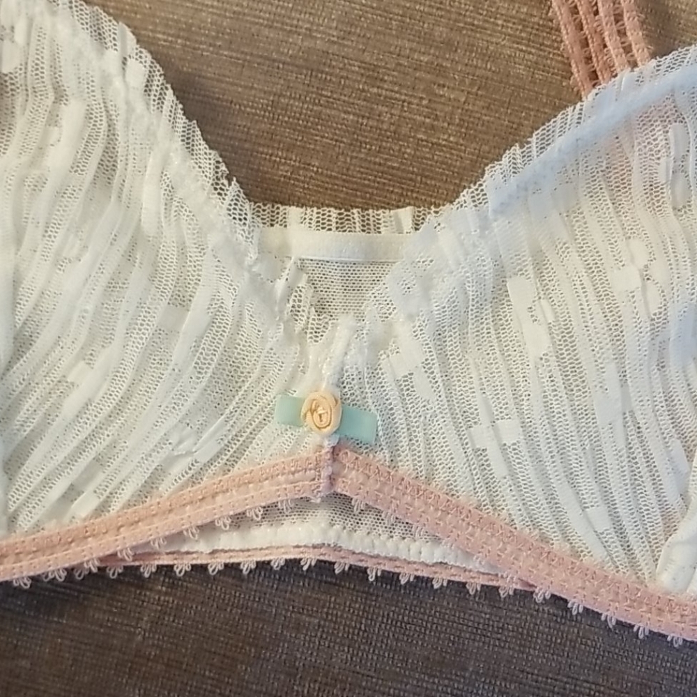 Free People Gabriella Lace Bra in Ivory Small - Picture 7 of 15